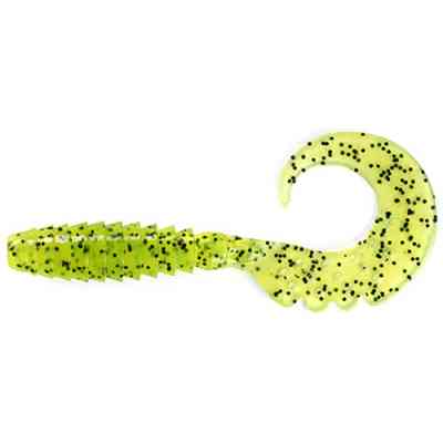 Силикон рыболовный FishUP Fancy Grub 1" 055 - Chartreuse/Black (12шт/уп) (1862.02.28) Винница
