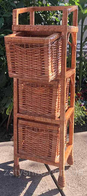 Комод плетеный из лозы на 3 ящика Киев - изображение 6