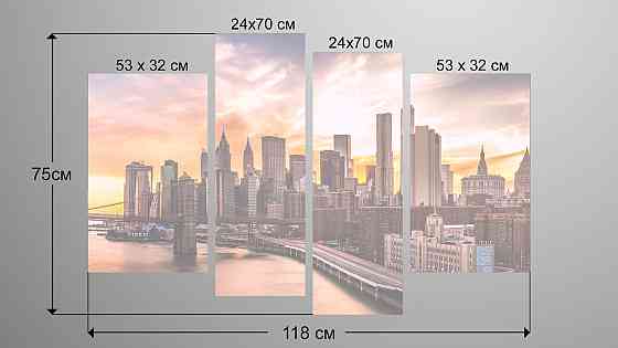 Модульная картина Город Art-126_4 Киев