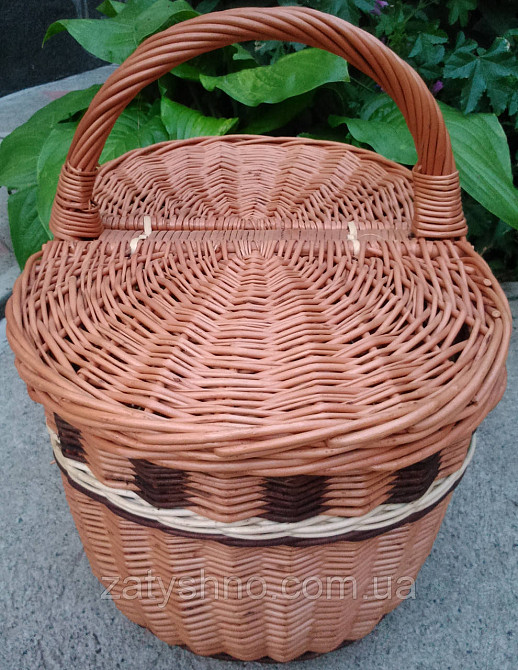 Плетеная корзина пикник овальная Киев - изображение 2