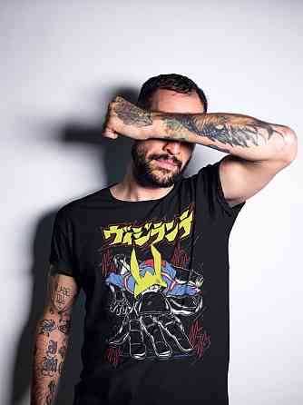 Футболка з аніме принтом Моя геройська академія оверсайз (S/M/L) Чорний AnimeJ0432 Дніпро