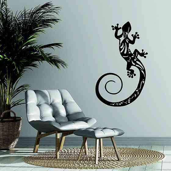 Декоративне настінне 3D Панно «Ящірка» Декор на стіну з об'ємом Київ