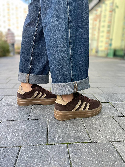 Кеди жіночі Notta bene шоколадні замша натуральна (K-0524) Київ - фото 9