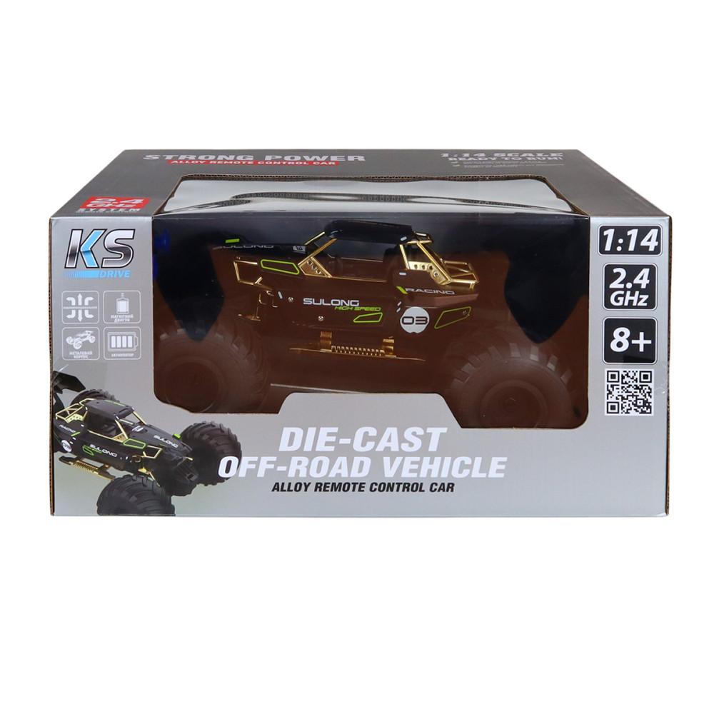 Автомобіль Off-road на р/к – High Speed (чорний, метал. корпус, 1:14) Дніпро - фото 6