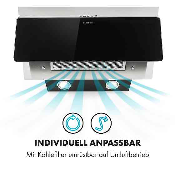 Вытяжка Alessia вытяжка над головой 350 м³/ч Push Control черный 60 см (Германия, читать описание) Ровно