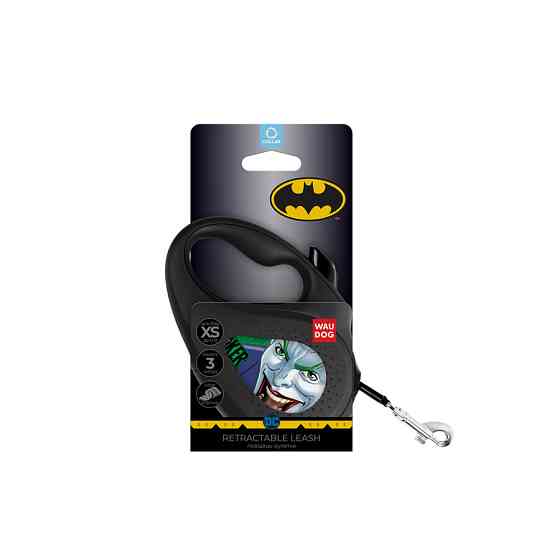 Повідець-рулетка для собак WAUDOG R-leash, малюнок "Джокер Зелений", XS, до 12 кг, 3 м, світловідбивна стрічка Вінниця