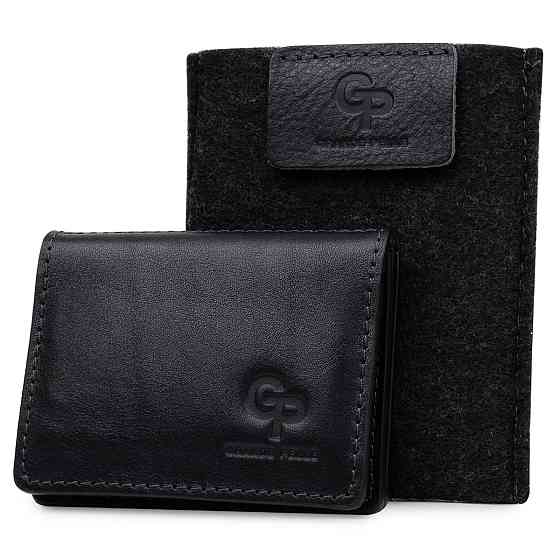 Кожаная обложка для прав Синий (GRANDE PELLE) Киев