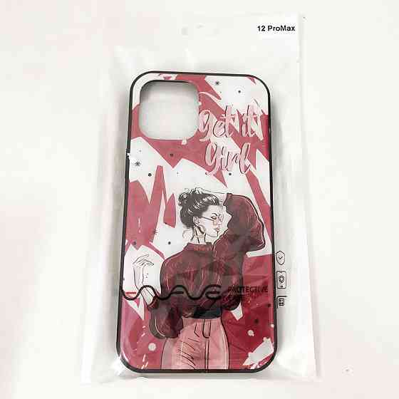 Чехол для Apple Iphone 12 Pro Max. Get it girl! красный VU-56 Львов