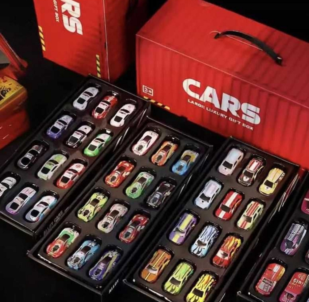 Подарочный набор гоночных машинок для детей 48 шт в контейнере. Харьков - изображение 4