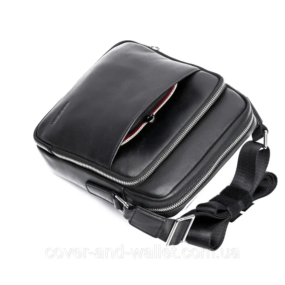 Стильная мужская кожаная сумка мессенджер Marco Coverna 7702-1A Киев - изображение 15