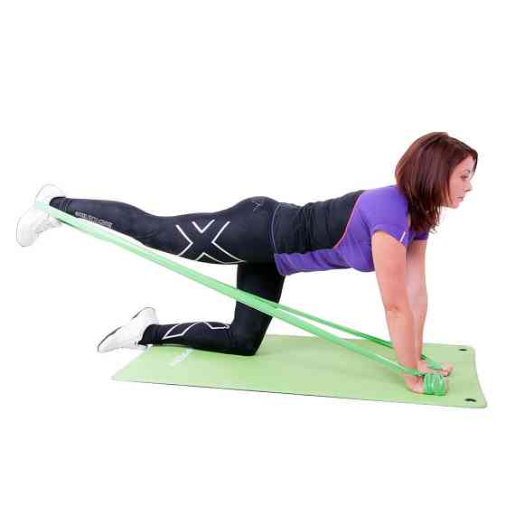 Лента эспандер для упражнений inSPORTline Morpo Roll 45 X-Light 9 м зеленая Киев