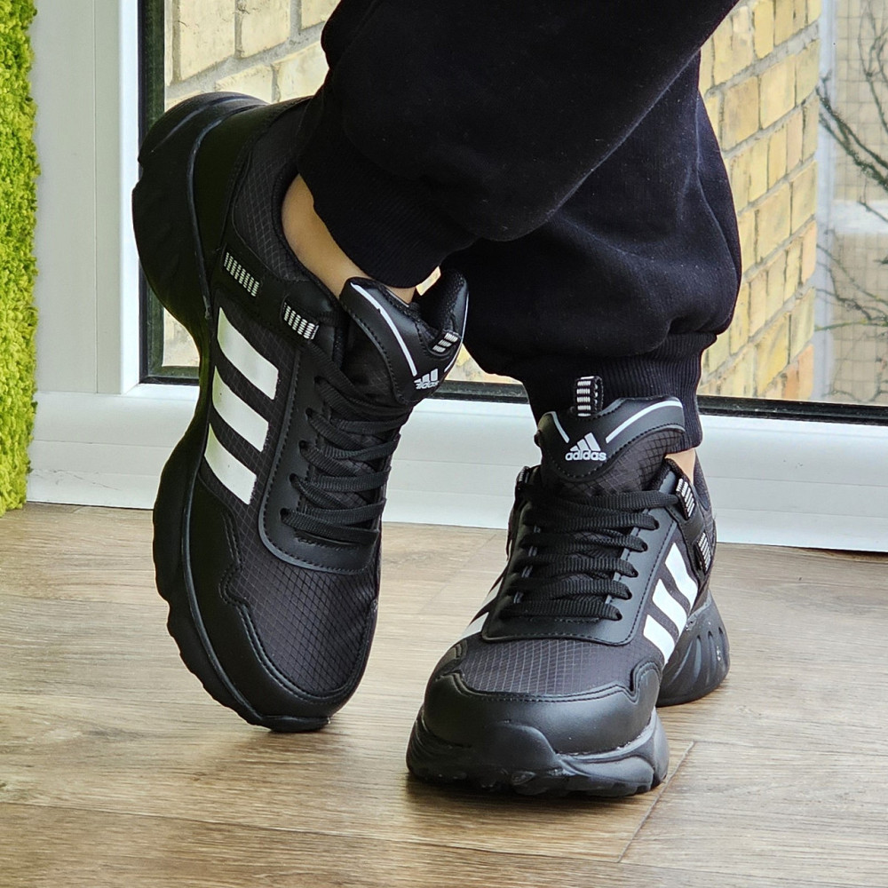 Чорні чоловічі Кросівки Adidas Waterproof Адідас (розміри: 41,42) ВідеоОбзор Дніпро - фото 8