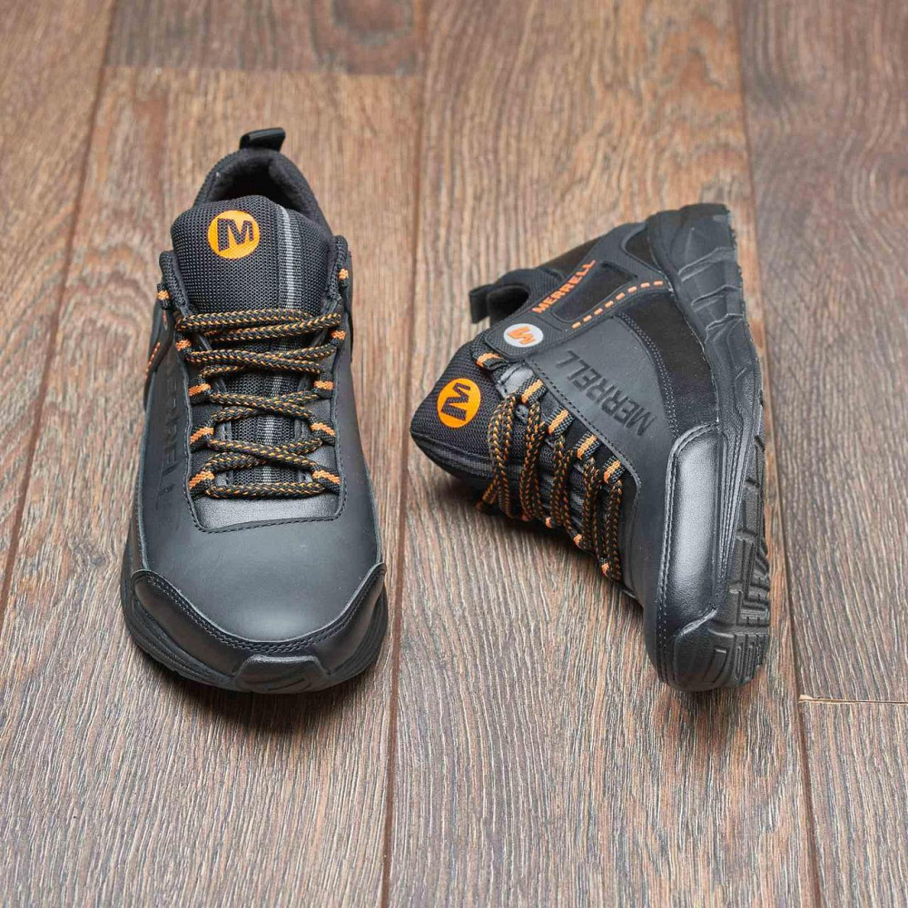 Чоловічі шкіряні кросівки М-912 черн Харьков - изображение 4