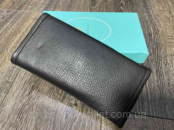 Тонкий м'який жіночий гаманець із міцної шкіри коричневого кольору Guxilai Київ