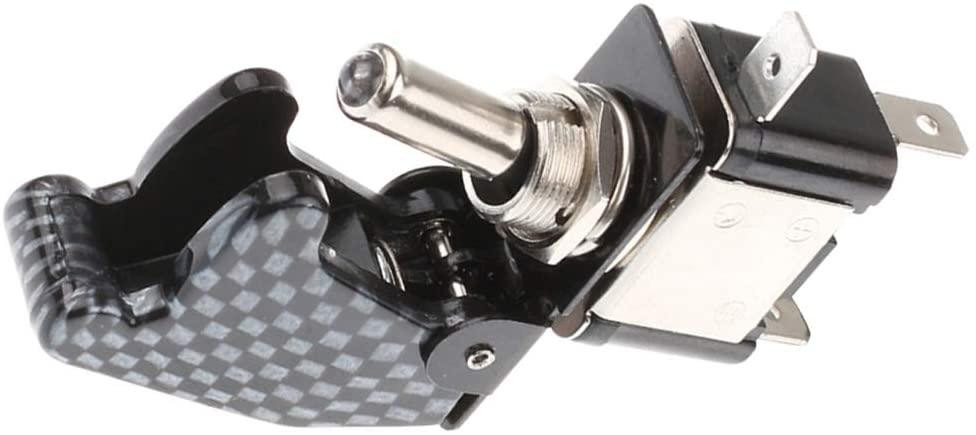 Тумблер питания 12В с LED и карбоновой крышкой для авто Киев - изображение 9