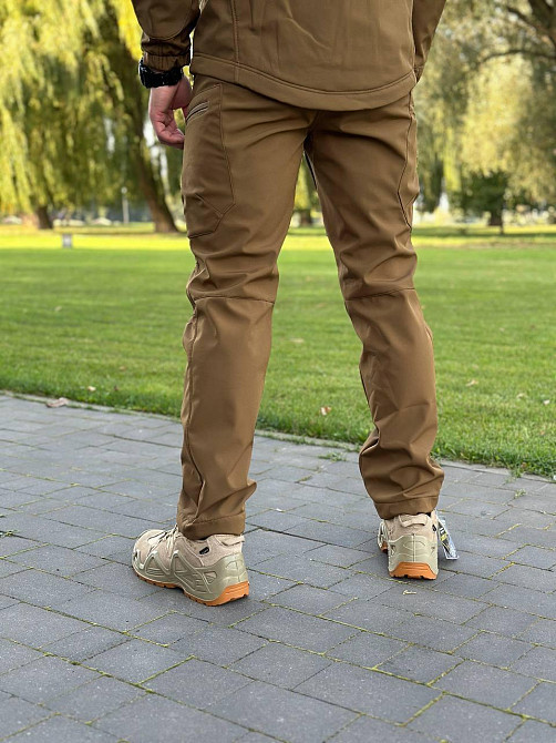 Армейская койот мужская демисезонная форма soft shell на флисе и молнией все размеры Львов - изображение 9