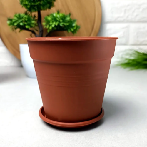 Вазон Глорія з підставкою 18,5*18см теракот Алеана Житомир - фото 3