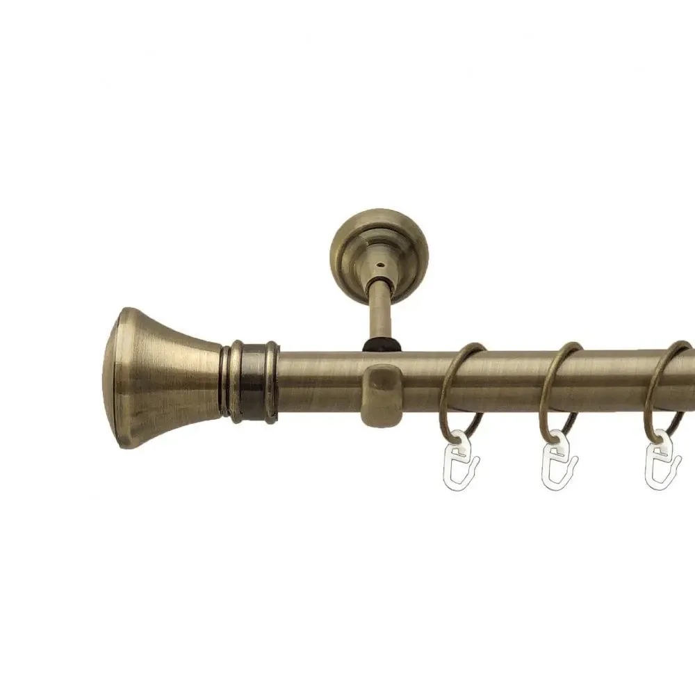 Карниз Orvit Люксор металевий однорядний відкритий Антик 25 мм 240 см (4223996) Львів - фото 1