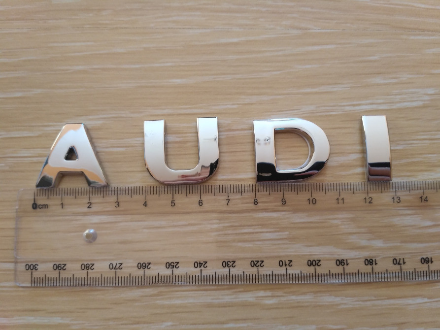 Металеві літери Audi Ауді на кузов авто не іржа Київ - фото 4