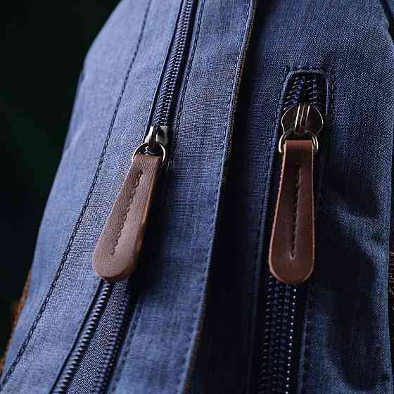 Надійний рюкзак з поліестру з великою кількістю кишень Синій (Vintage) Київ