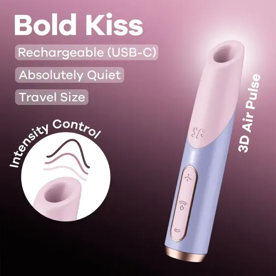 Вакуумний стимулятор Satisfyer Bold Kiss Violet Львів
