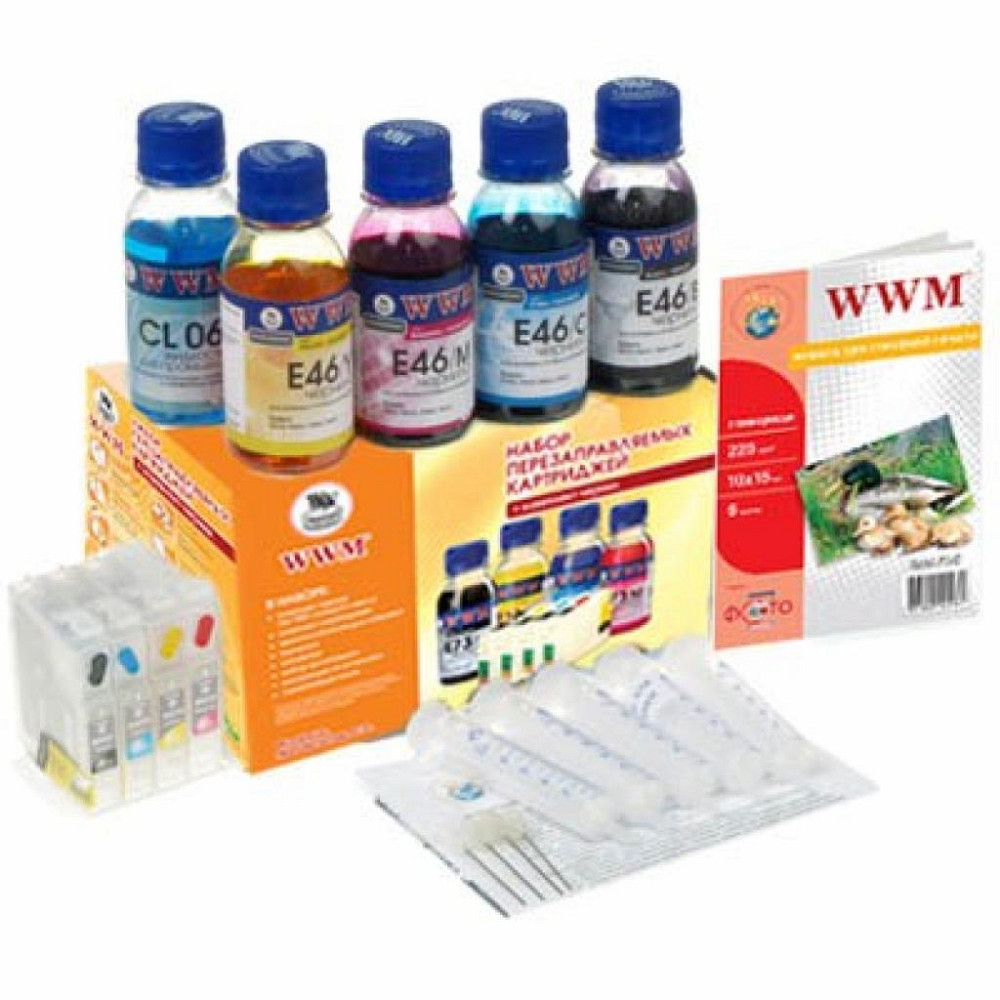 Комплект перезаправних картриджів WWM Epson C63/85/CX3500/6500 (RC.T046) Вінниця - фото 1