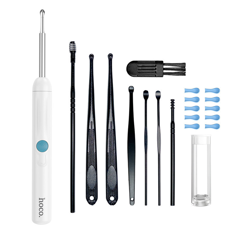 Інструмент для чищення вух з камерою HOCO HP65 Ears cleaning tool with camera White Одесса - изображение 8