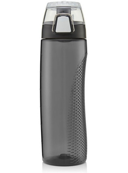 Універсальна Пляшка для води 710 мл з таймером та кришкою Thermos (320040) Сіра Нововолинськ - фото 1