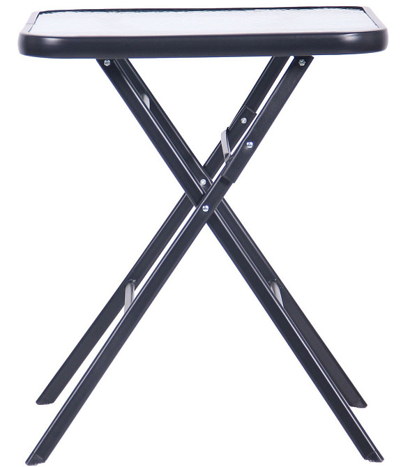 Садовий стіл складний Wave Скло Чорний Київ - фото 3