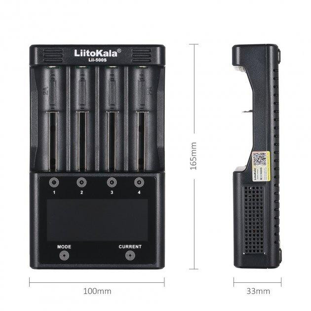 Заряднoe устройство Liitokala Lii-500S на 4 канала (для Ni-MH, Ni-CD, Li-Ion) с блоком питания и автоадаптером Винница - изображение 6