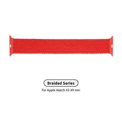 Ремешок для смарт-часов Armorstandart Braided Solo Loop для Apple Watch 49/46/45/44/42 (Series 1-3) Red Size 8 (160 mm) (ARM58082) Винница