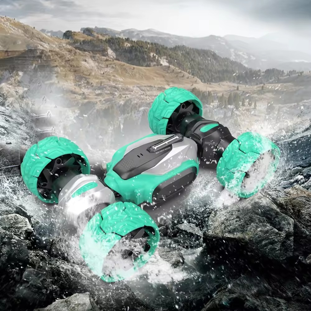 Машинка трансформер-перевертиш на радіокеруванні з торсіонною підвіскою, зелена Кам'янець-Подільський - фото 5