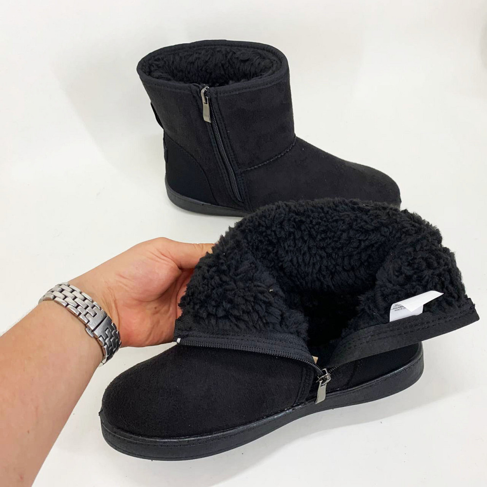 Женские черние зимние галоши 39р 25, 5см, Бурки суконные женские искусственный мех TV-34 Львов - изображение 1