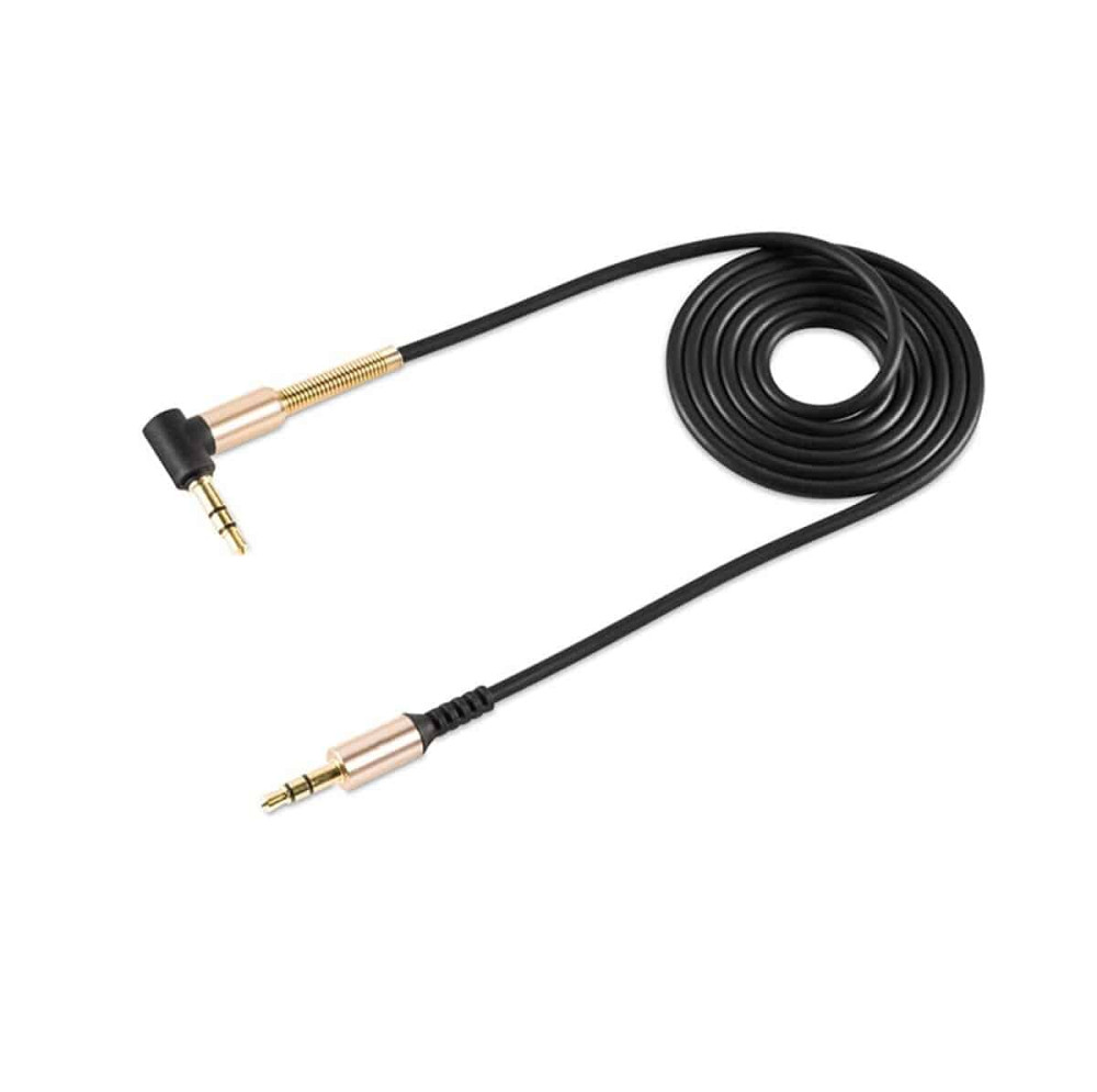 Аудiокабель HOCO UPA02 AUX Spring Audio cable Black Київ - фото 1