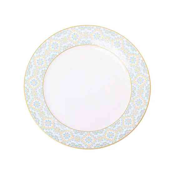 Тарелка сервировочная фарфоровая 26.5 см с орнаментом HP-7-738 Киев