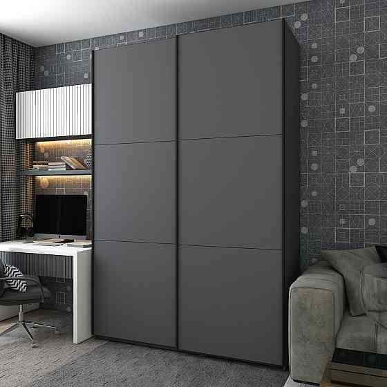 Шафа-купе двохдверна Doros G-Caiser 180х60х240 см Графіт (DRS-011034) Дніпро