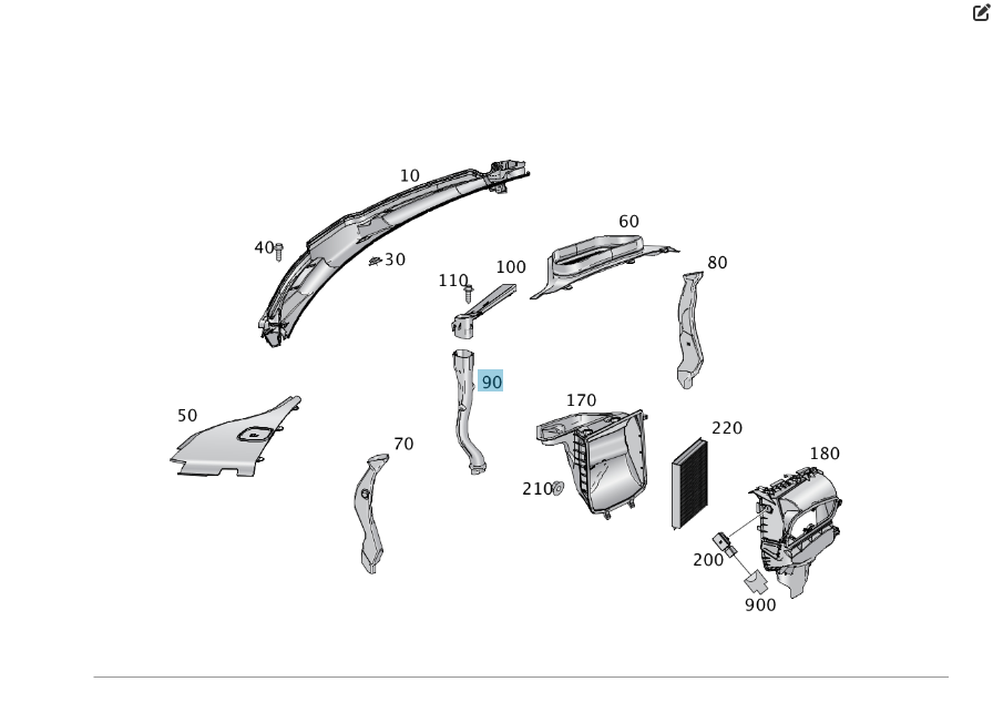 Mercedes-Benz  A1668320290 Стічна трубка зливу води під капотом у центрі вертикальна ML/GLE W166 GLE Coupe C292 GL/GLS X166 Одеса - фото 5