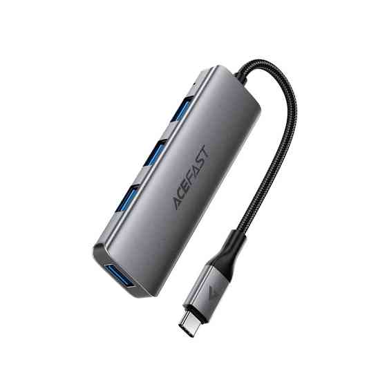 USB-хаб ACEFAST J15 USB-C 4-in-1 HUB Metal Gray Одеса
