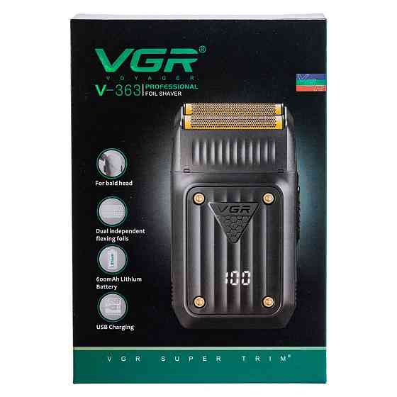 Мужская электробритва с двойным лезвием и экраном VGR V-363 Киев