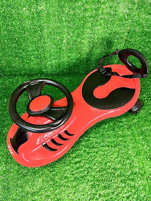 Каталка-толокар JOY колеса PU зі світлом музикою укр озвучка захисний ремінь спинка Червоний (TB-220-40) Чернигов - изображение 9