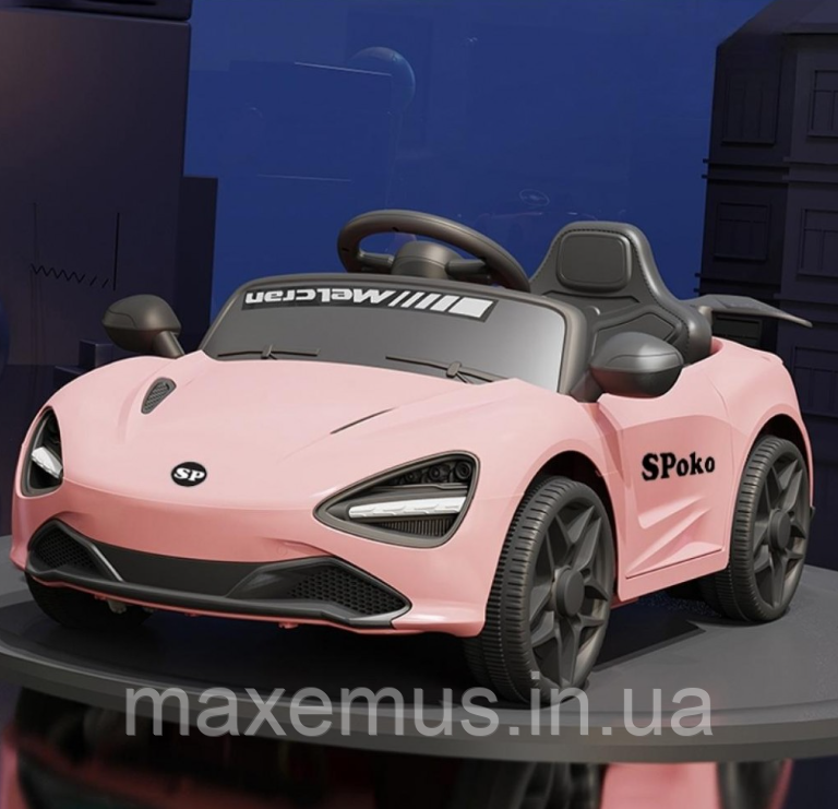 Детский электромобиль с пультом управления SP 720 электромобиль для детей аккумуляторный розовый Мостиска - изображение 3