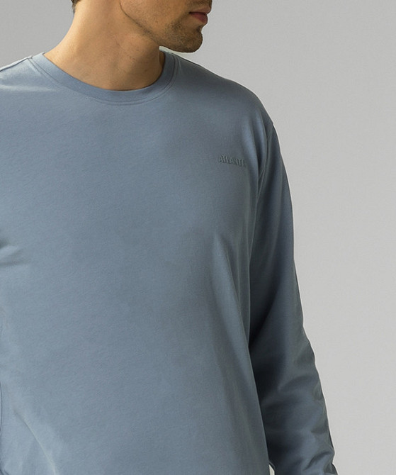 Мужская пижама (длинные штаны, длинный рукав) Atlantic NMP-372 100% Хлопок S Киев - изображение 2