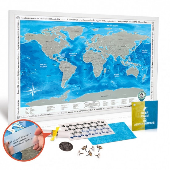 Скретч карта Discovery Map World англійською мовою Вінниця - фото 1