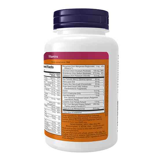 Витамины для мужчин Now Foods Adam 120 tabs Киев