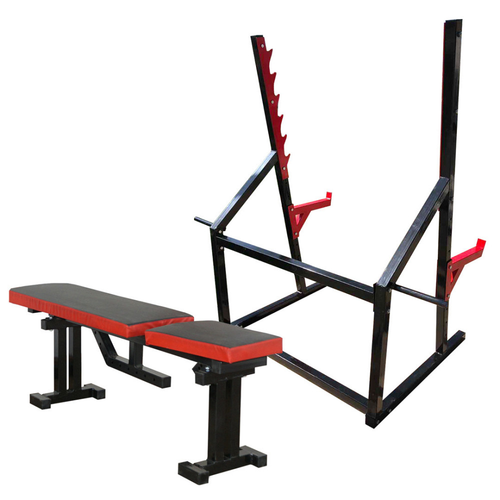 Лавка для жиму регульована 40 на 40 мм + Стійки для присідання під штангу 50 на 50 мм Київ - фото 7