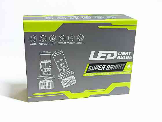 Міні лінза Н4 з лінзою, H4 H/L вольтаж 9-32V(12-24V), ближній50W/дальний50W (100 ват дві лампи) Харків