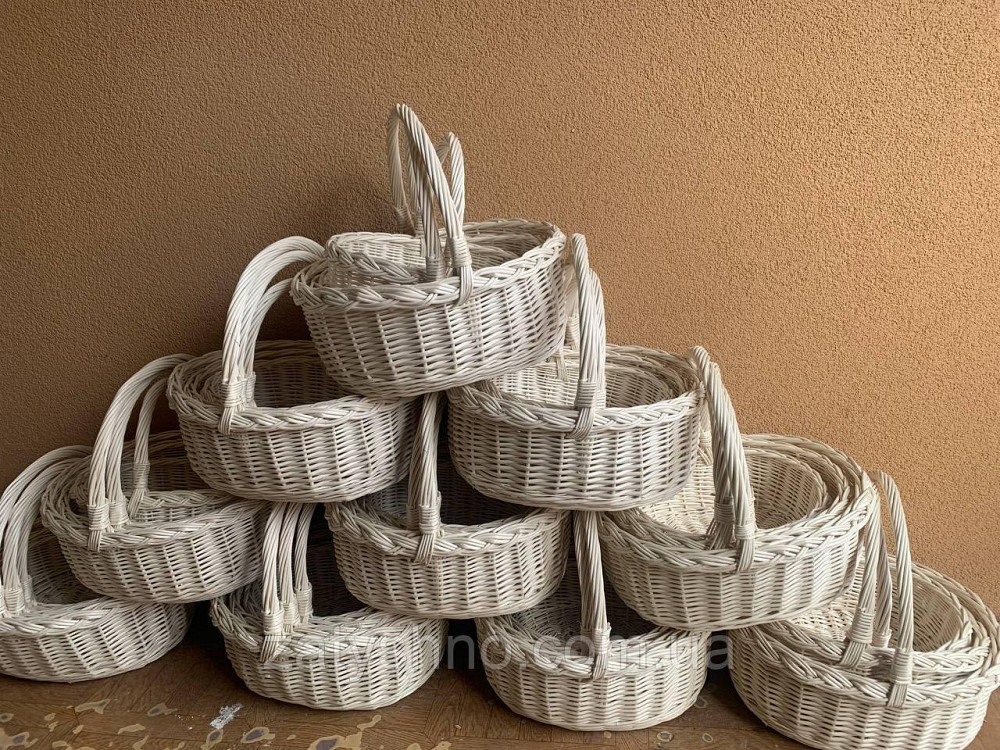 Набор плетеных корзин, 3 шт Киев - изображение 1