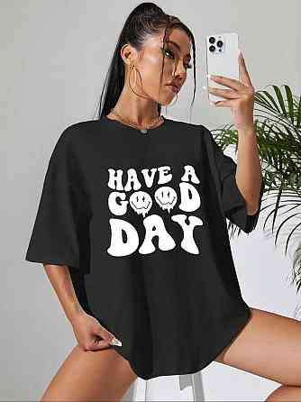 Футболка жіноча з принтом  48 Чорний 2664087659 Дніпро