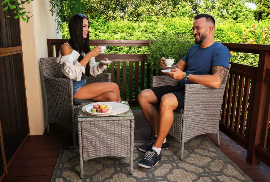 Комплект садових меблів меблі Di Volio Siena сірий/графітовий Киев - изображение 3