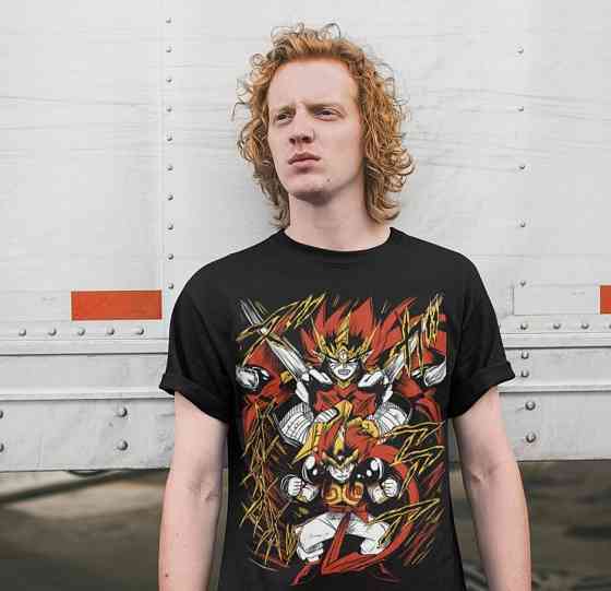 Футболка аниме Кисхин Доуджи Зенки Аниме оверсайз (S/M/L) Черний AnimeJ1062 Днепр